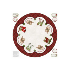Howdy Christmas Cowboy Christmas Tree Skirt Panel - DP24611-11