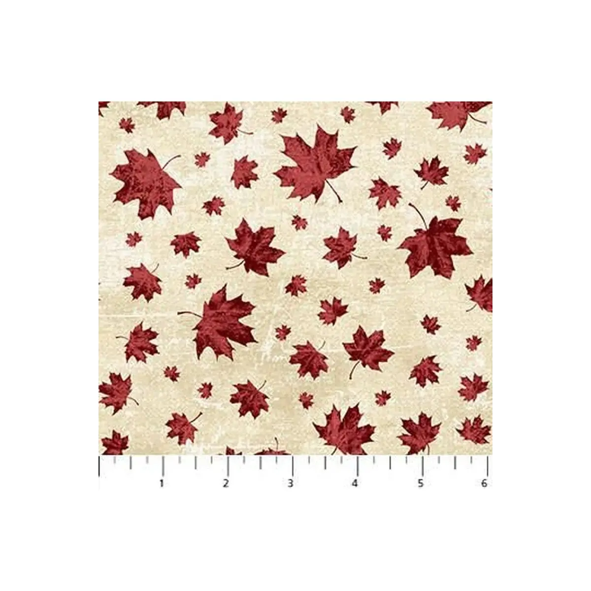 Fabric, Northcott, OH CANADA 10TH ANNIVERSARY, Small Leaves - 26269-14
