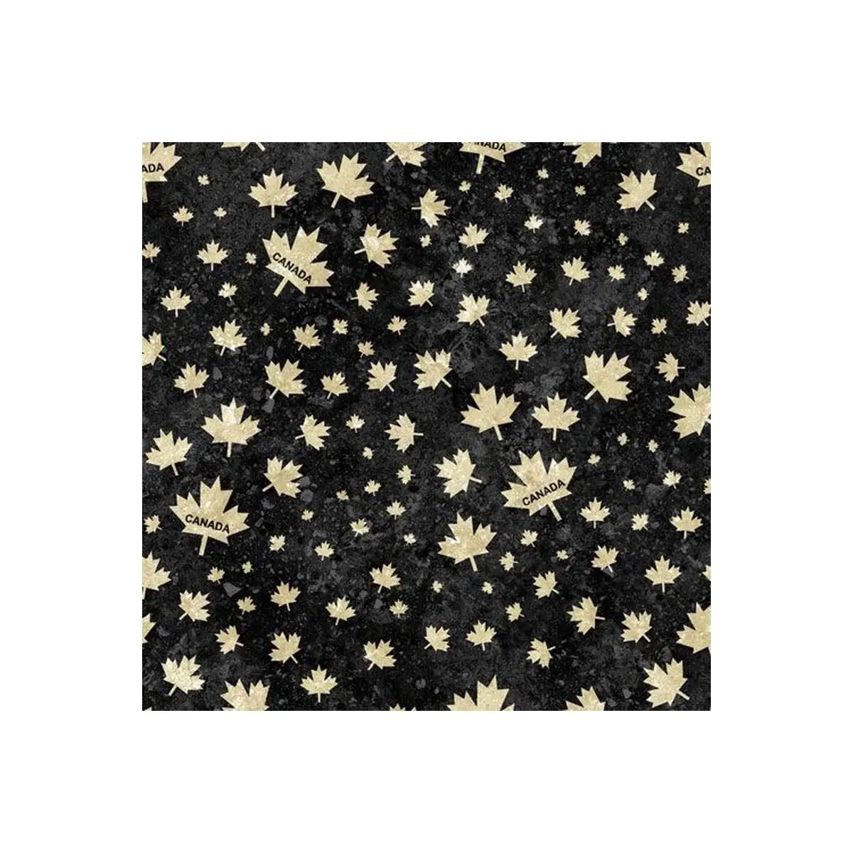 Fabric, Northcott, OH CANADA 10TH ANNIVERSARY, Small Leaves - 26269-14