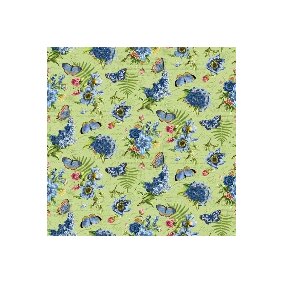 Fabric, Northcott, Something Blue Feature Floral - DP25079