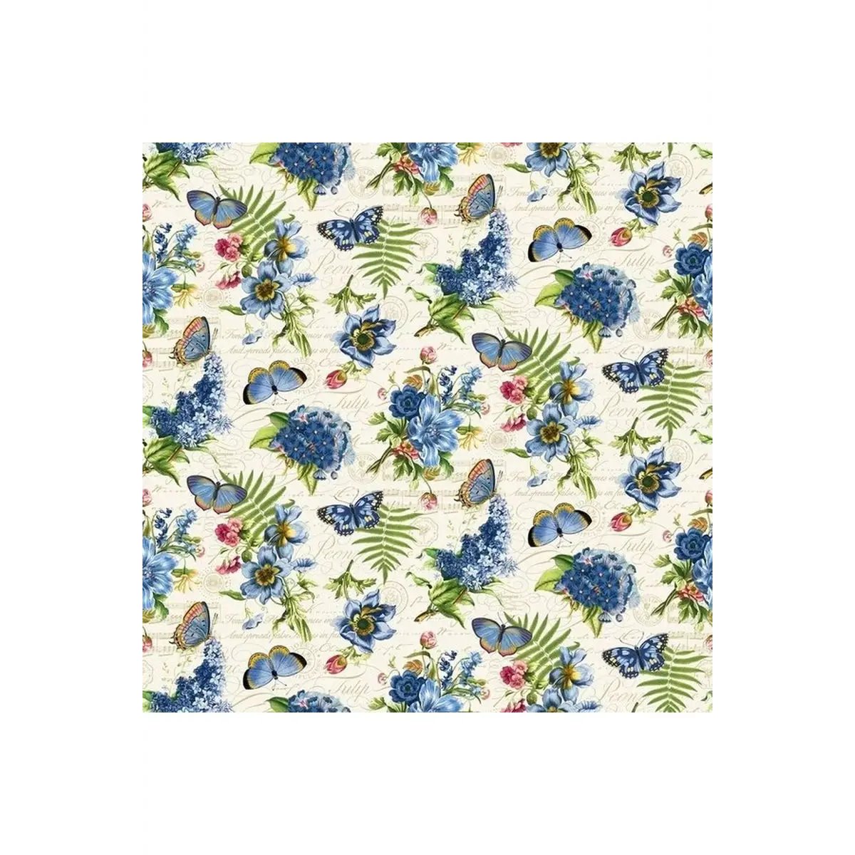 Fabric, Northcott, Something Blue Feature Floral - DP25079
