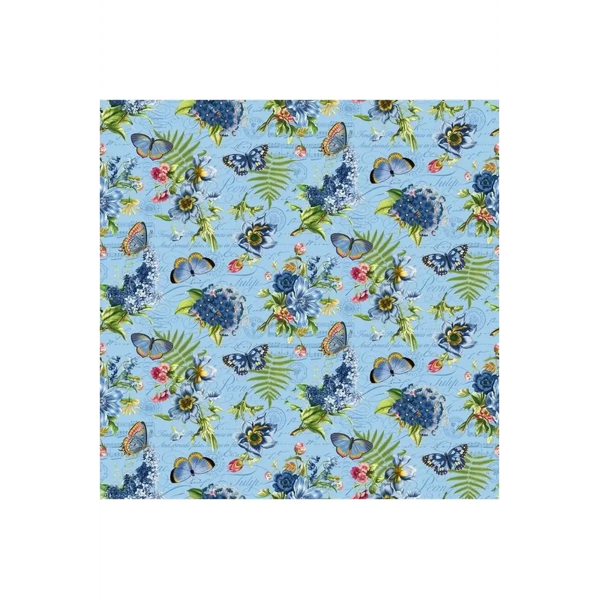 Fabric, Northcott, Something Blue Feature Floral - DP25079