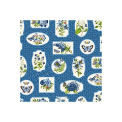 Fabric Northcott, Something Blue, Floral Medallion DP25078-44