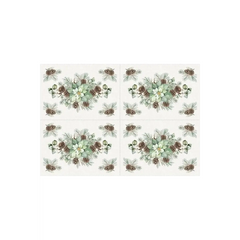 White Linen Christmas Christmas Placemats - DP25427-10