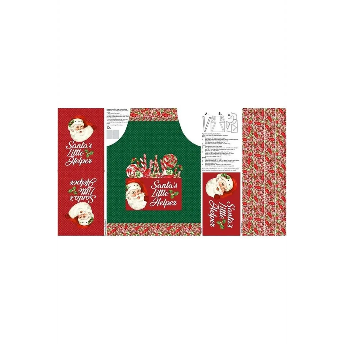 Peppermint Candy Apron Panel - DP24622-78