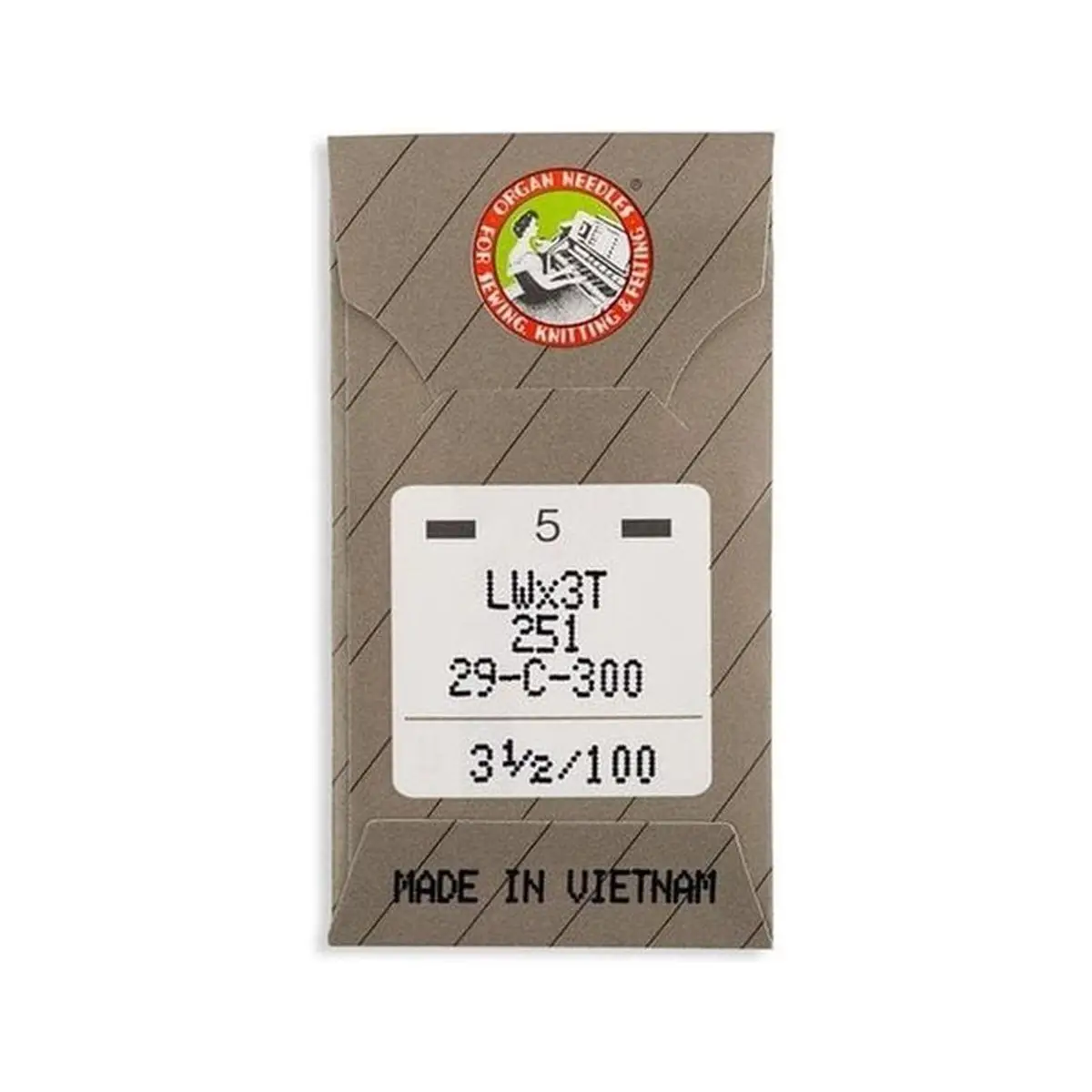Organ Ball Point Blind Stitch Industrial Machine Needles - System: 251, LWx3T