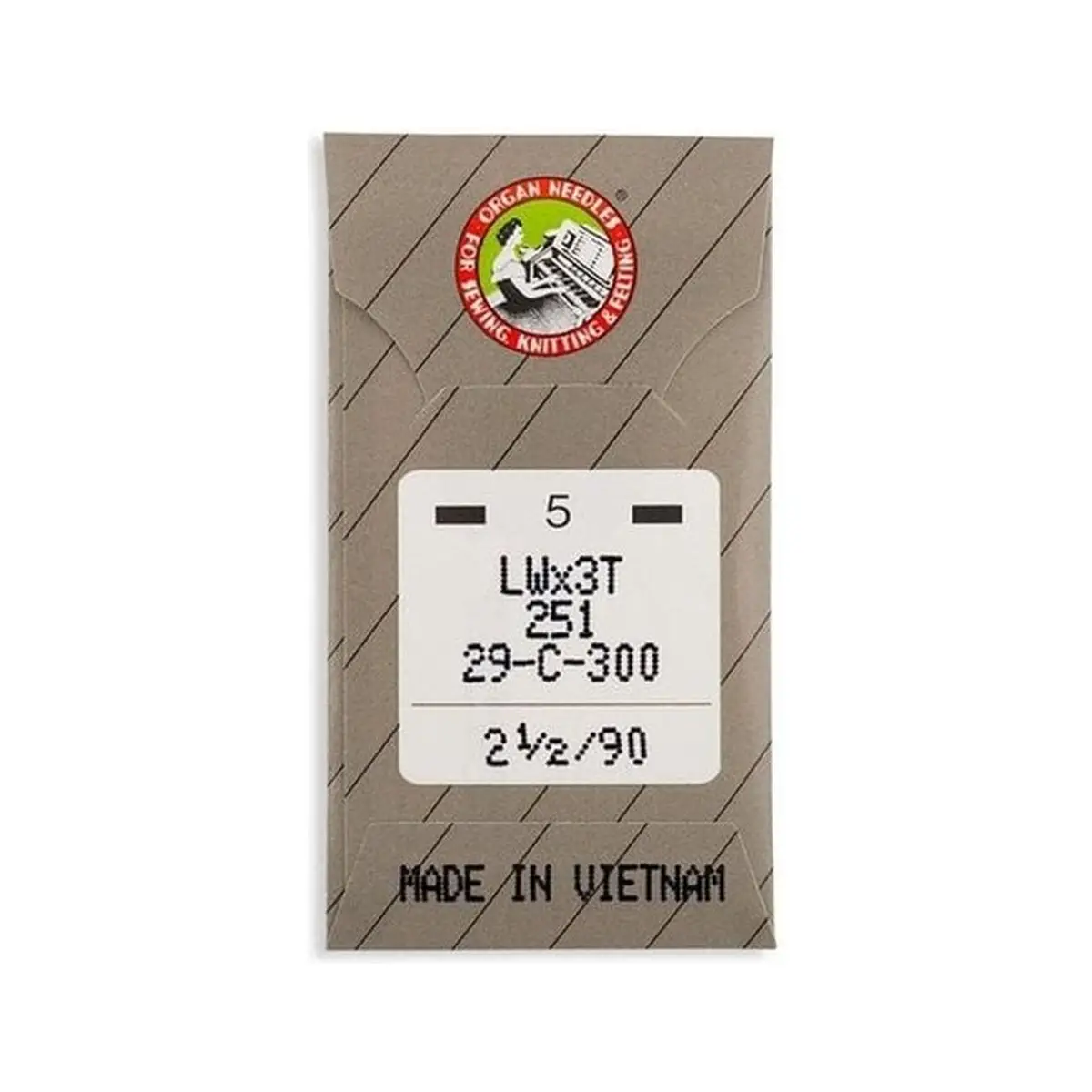 Organ Ball Point Blind Stitch Industrial Machine Needles - System: 251, LWx3T