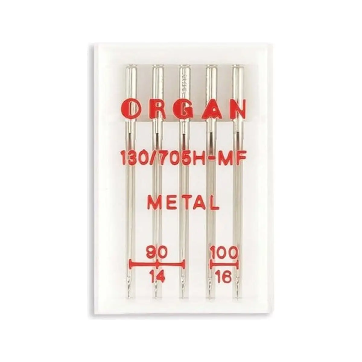 Organ Brand Domestic Machine Needles - System: Metallic - Assorted Pack