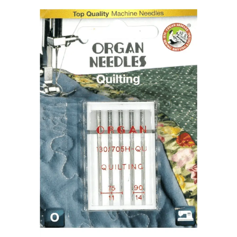 Organ Carded Quilting Needles Assorted Size 75/11-90/14 5 Pack #5430000BL