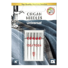 Organ Carded Universal Needles Size 80/12 5 Pack #5105080BL