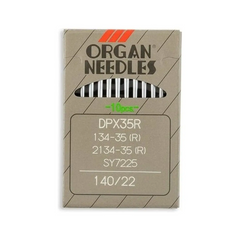 Organ Brand Industrial Machine Needles - System: 134-35 R , 2134-35 R , SY7225, DPx35R - 10/Pack