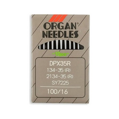 Organ Brand Industrial Machine Needles - System: 134-35 R , 2134-35 R , SY7225, DPx35R - 10/Pack