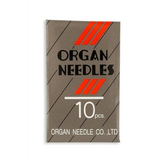 Organ Brand Industrial Machine Needles - System: 134D, 135x8TRI, PFx134D, SY1981 LEATHER - 10/Pack