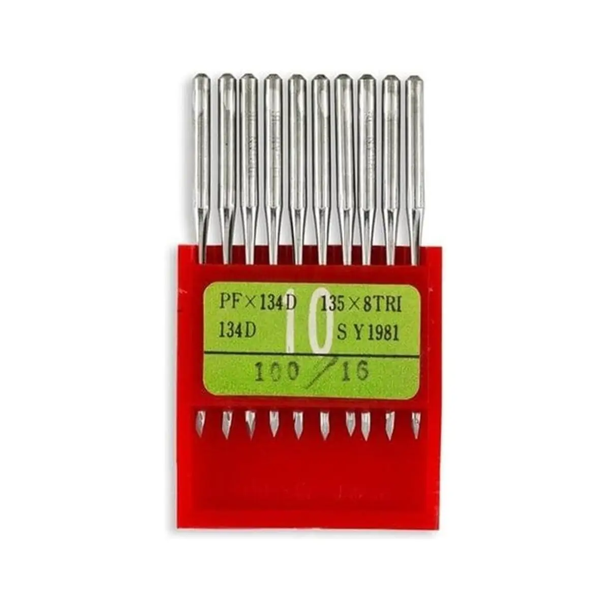Organ Brand Industrial Machine Needles - System: 134D, 135x8TRI, PFx134D, SY1981 LEATHER - 10/Pack