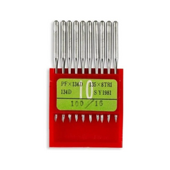 Organ Brand Industrial Machine Needles - System: 134D, 135x8TRI, PFx134D, SY1981 LEATHER - 10/Pack