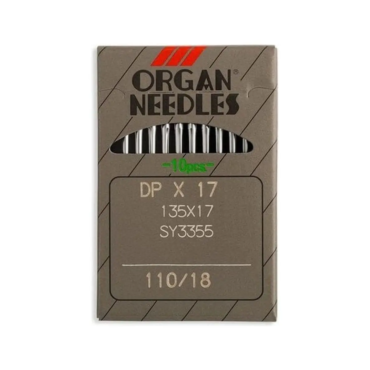 Organ Brand Industrial Machine Needles - System: 135x17, DPx17 - 10/Pack