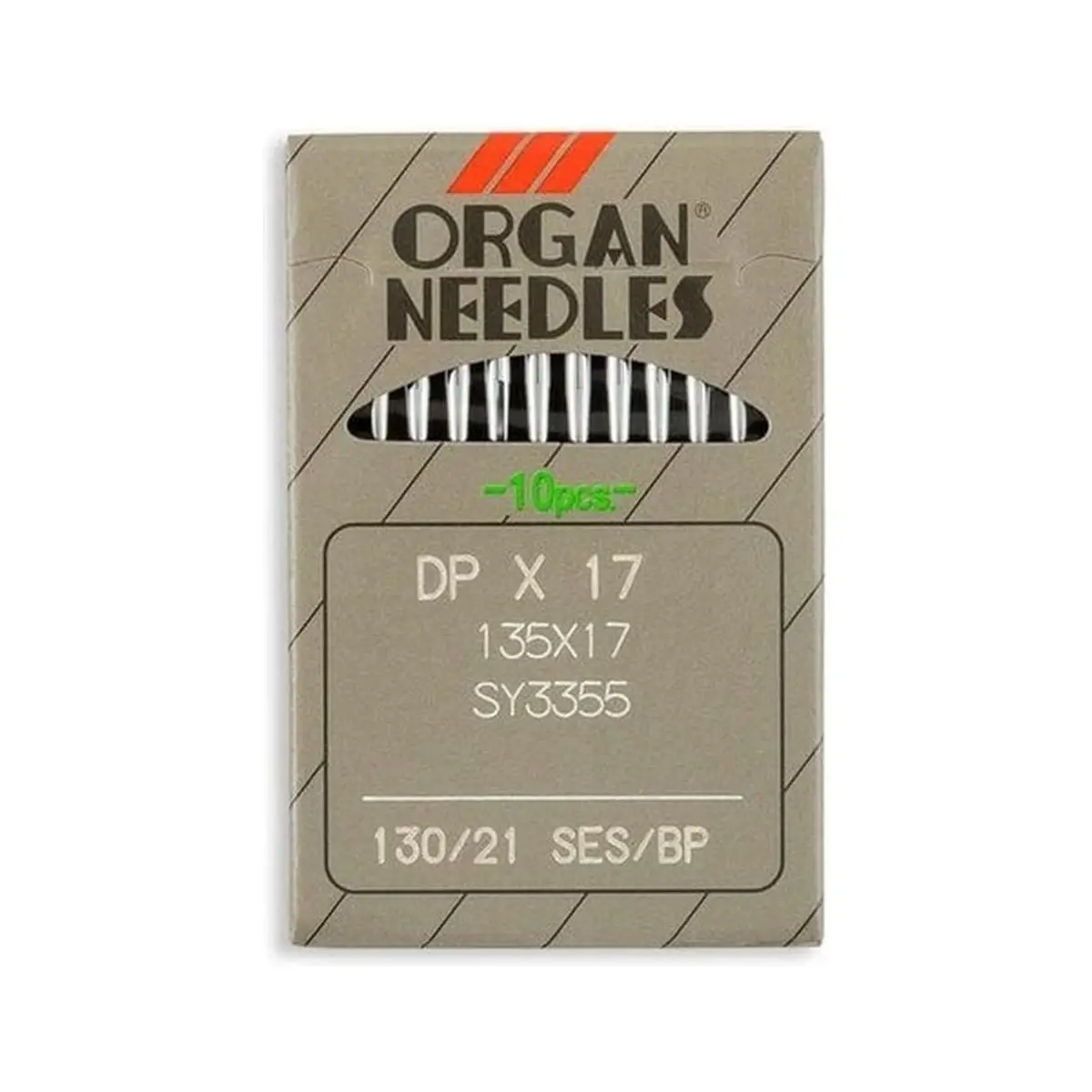 Organ Brand Industrial Machine Needles - System: 135x17, DPx17 - 10/Pack