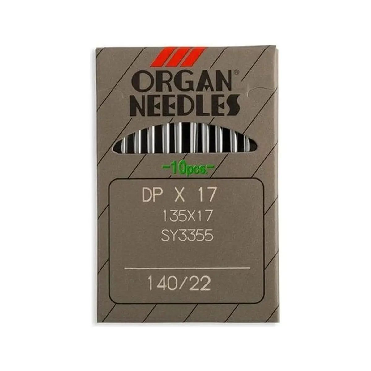 Organ Brand Industrial Machine Needles - System: 135x17, DPx17 - 10/Pack