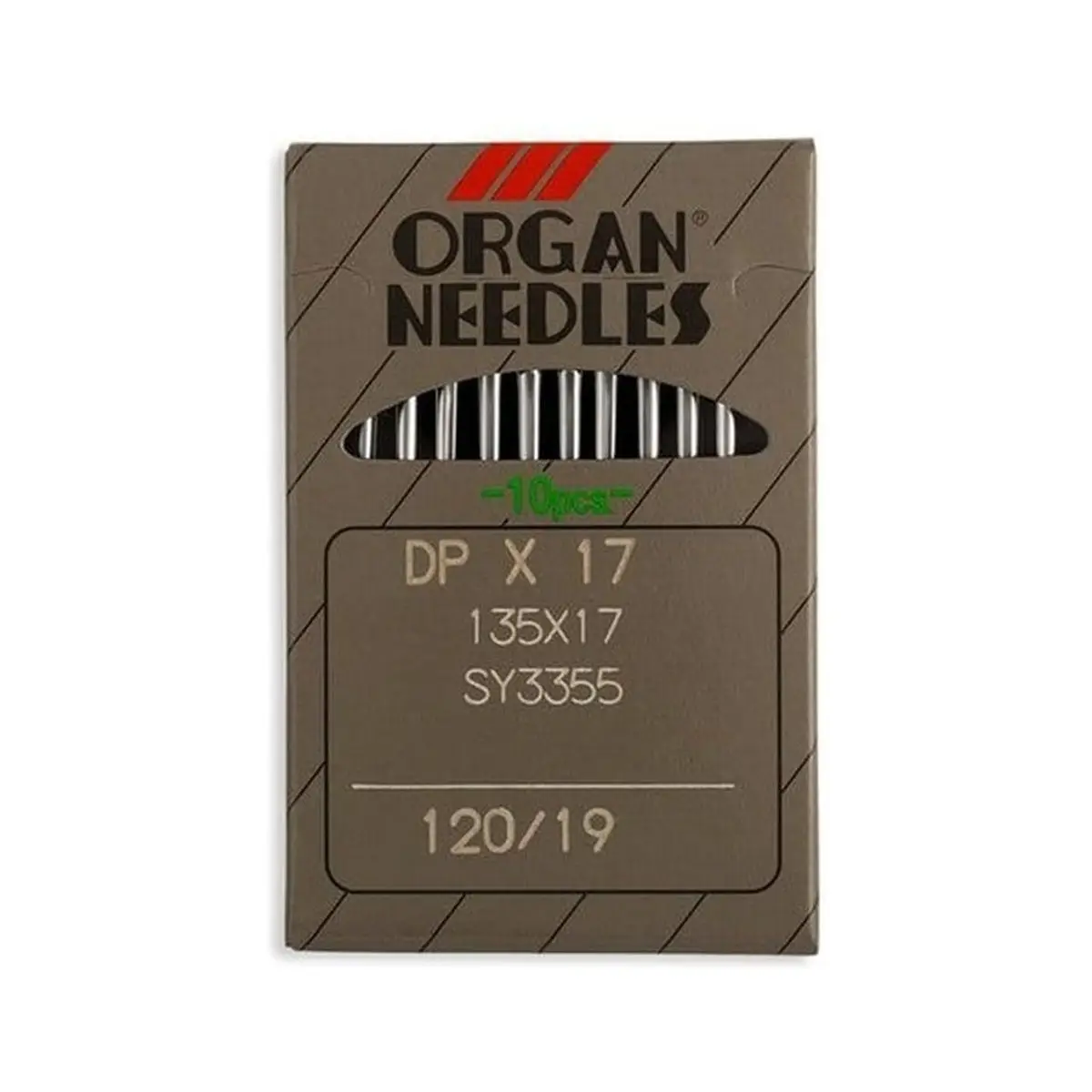 Organ Brand Industrial Machine Needles - System: 135x17, DPx17 - 10/Pack