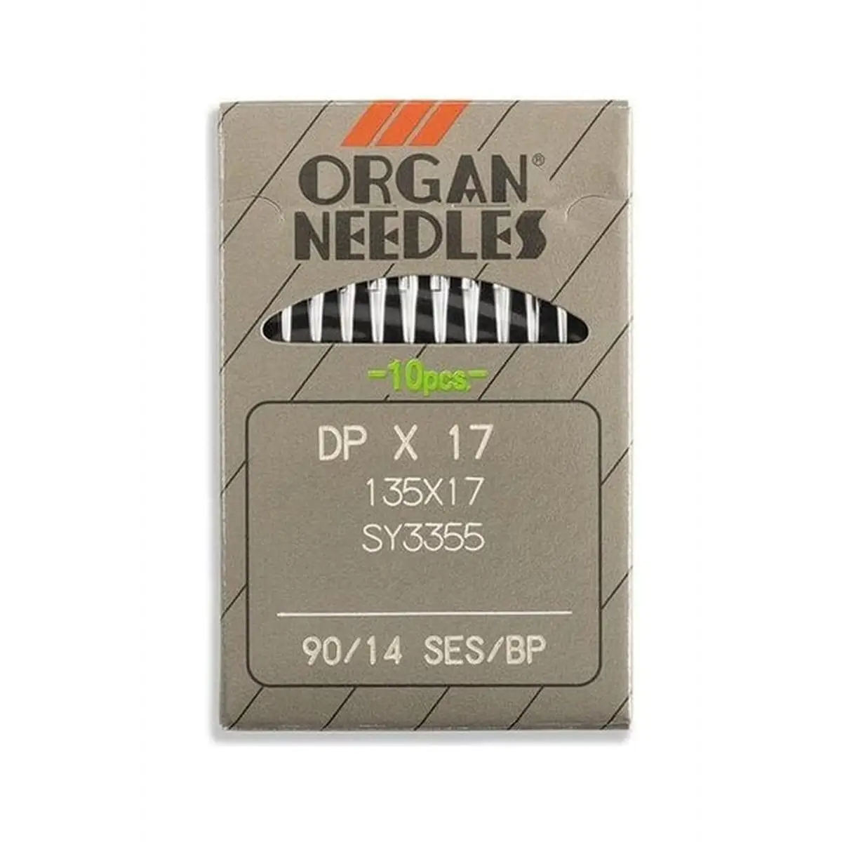 Organ Brand Industrial Machine Needles - System: 135x17, DPx17 - 10/Pack
