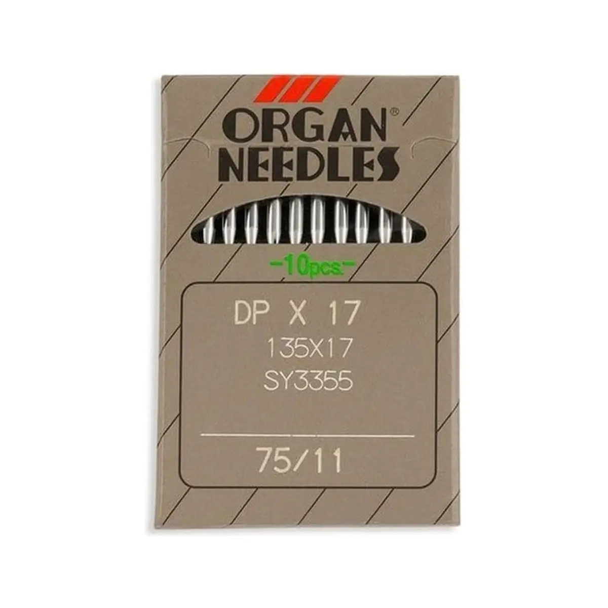 Organ Brand Industrial Machine Needles - System: 135x17, DPx17 - 10/Pack
