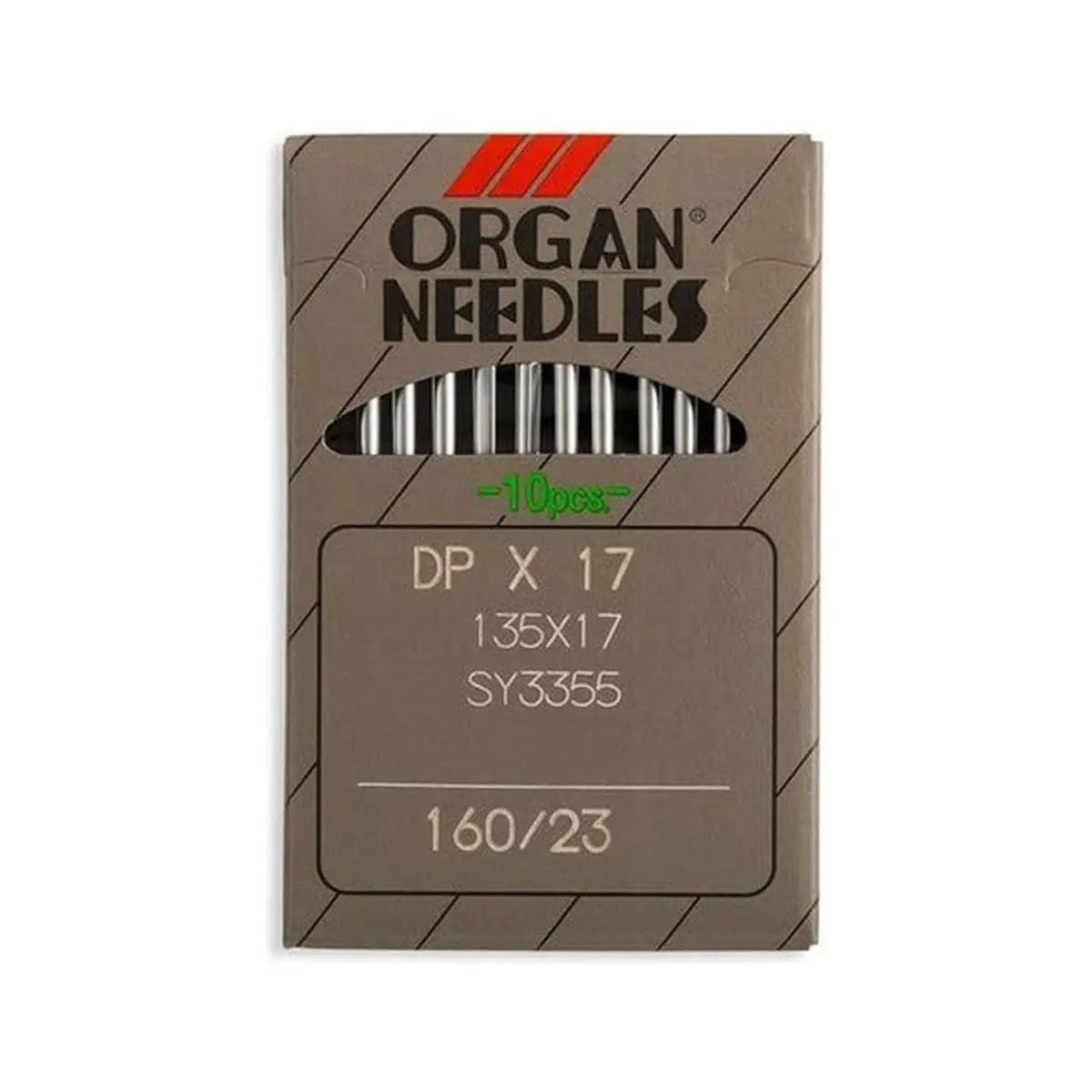 Organ Brand Industrial Machine Needles - System: 135x17, DPx17 - 10/Pack