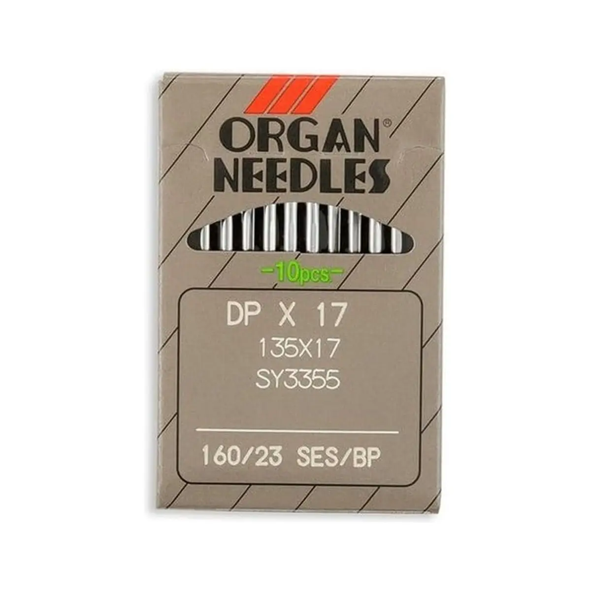 Organ Brand Industrial Machine Needles - System: 135x17, DPx17 - 10/Pack