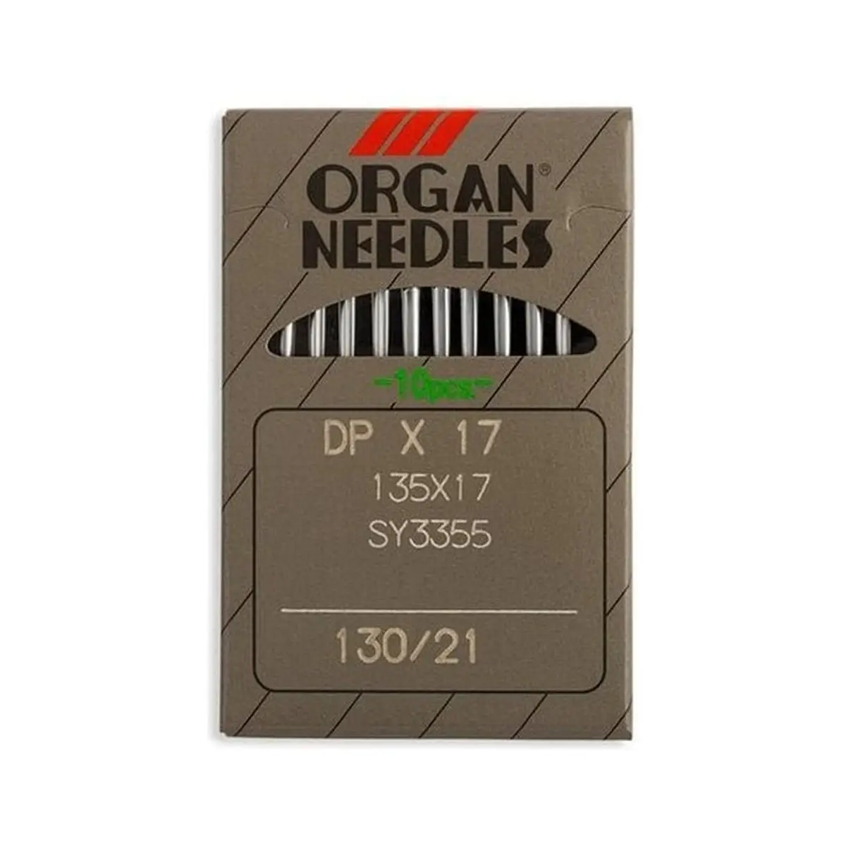 Organ Brand Industrial Machine Needles - System: 135x17, DPx17 - 10/Pack