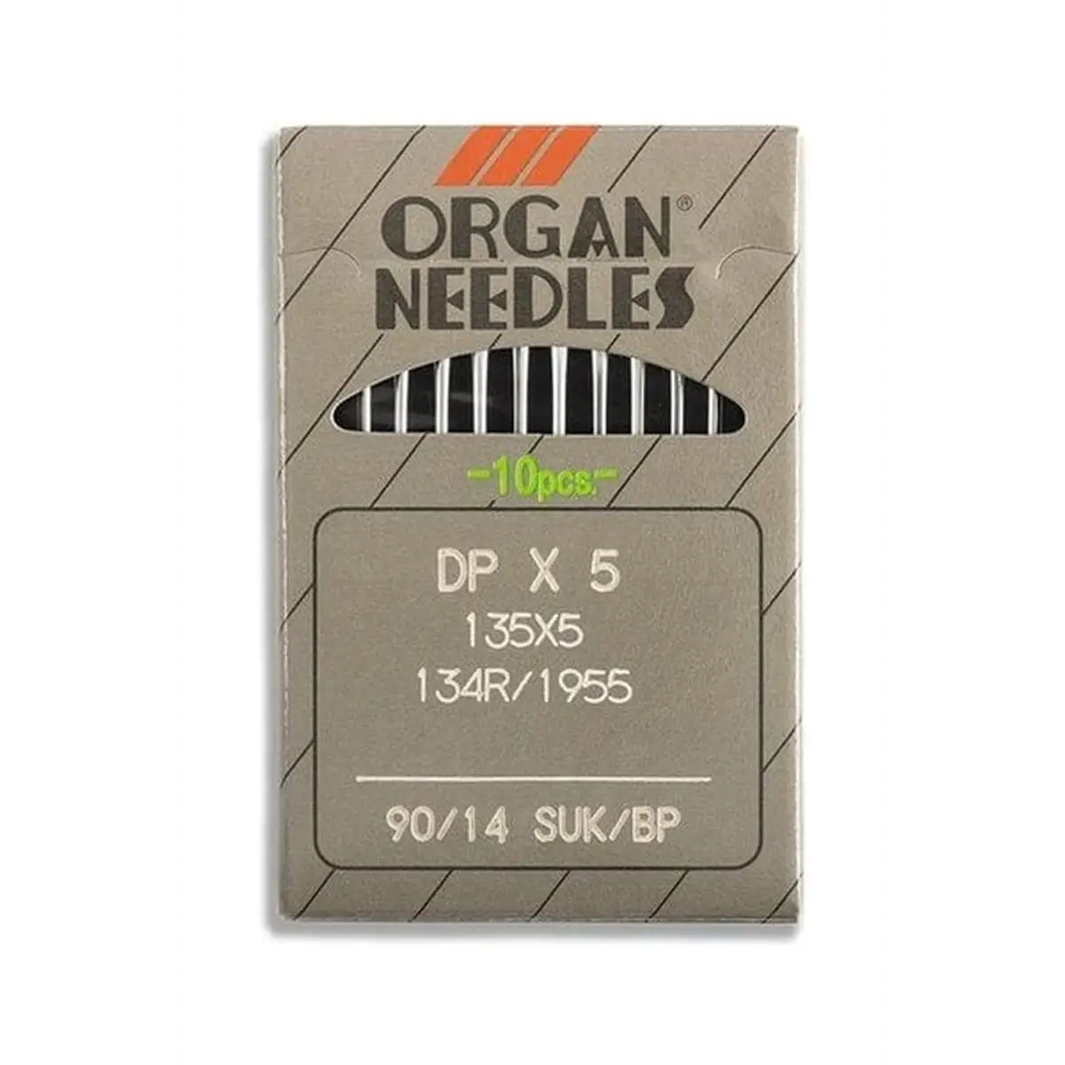 Organ Brand Industrial Machine Needles - System: 135x5, DPx5 10/Pack