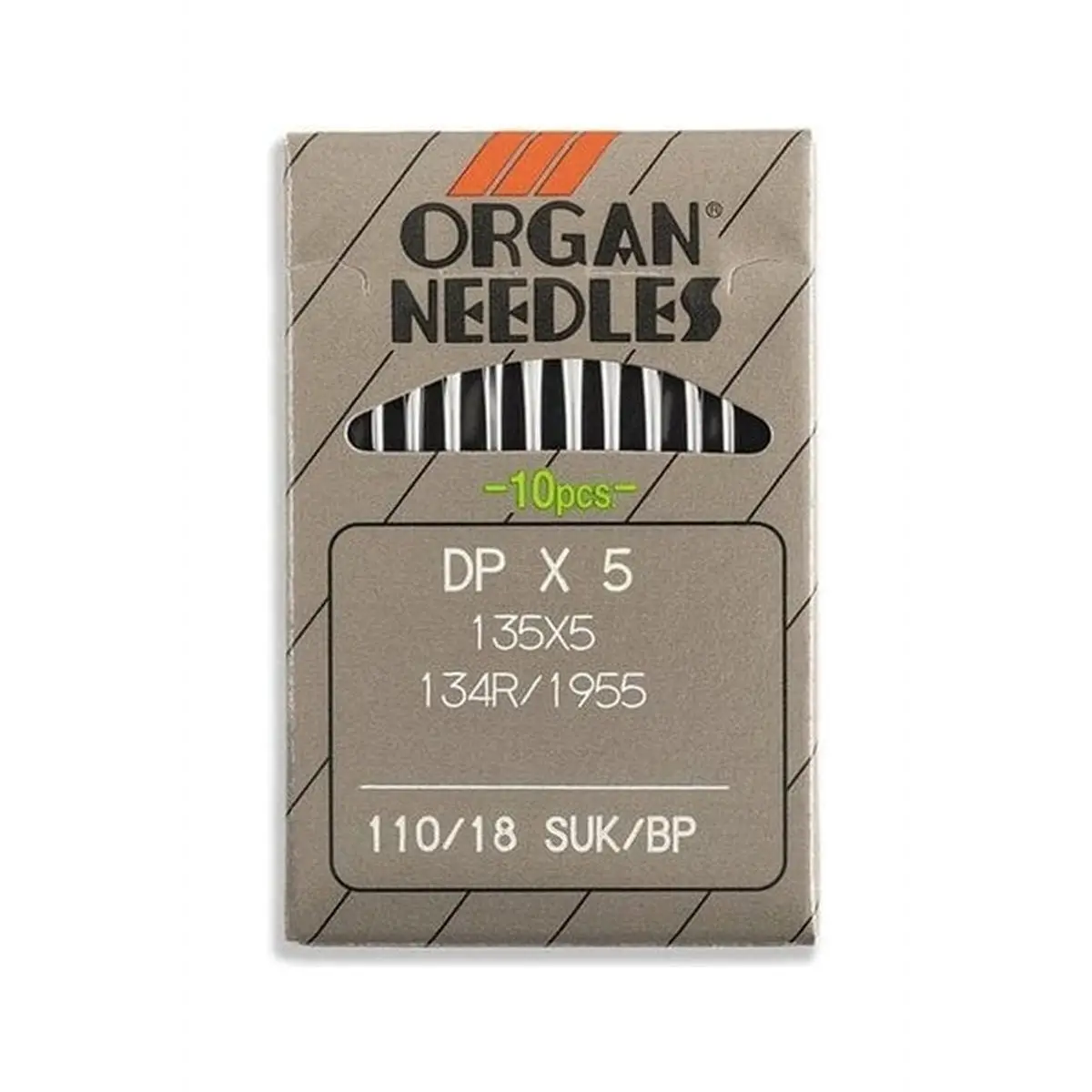 Organ Brand Industrial Machine Needles - System: 135x5, DPx5 10/Pack