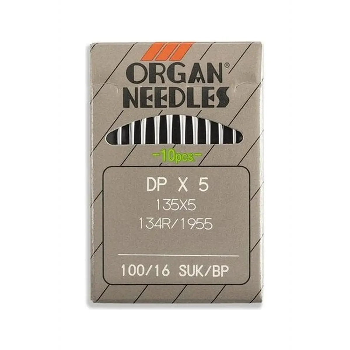 Organ Brand Industrial Machine Needles - System: 135x5, DPx5 10/Pack