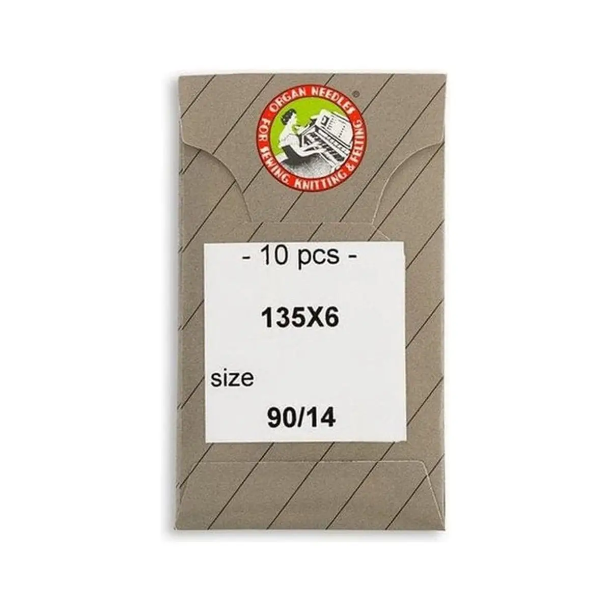 Organ Brand Industrial Machine Needles - System: 135x6 - 10/Pack