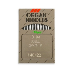 Organ Brand Industrial Machine Needles - System: 29x4NTW, DIx4, 332LL - 10/Pack