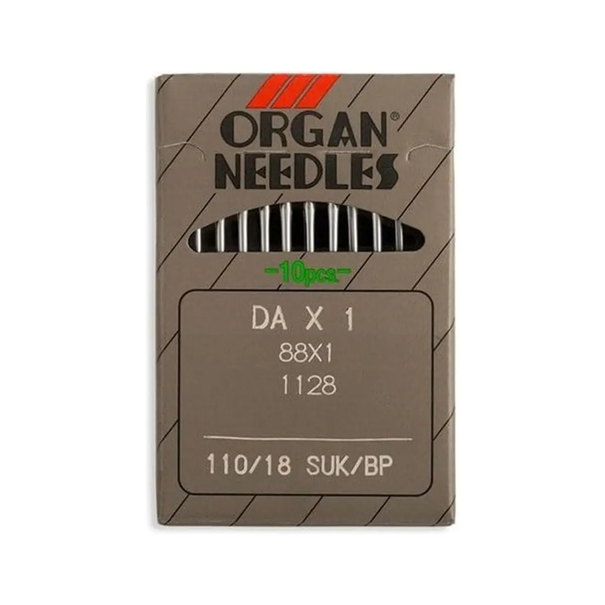 Organ Brand Industrial Machine Needles - System: 88x1, DAx1, 1128 - 10/Pack