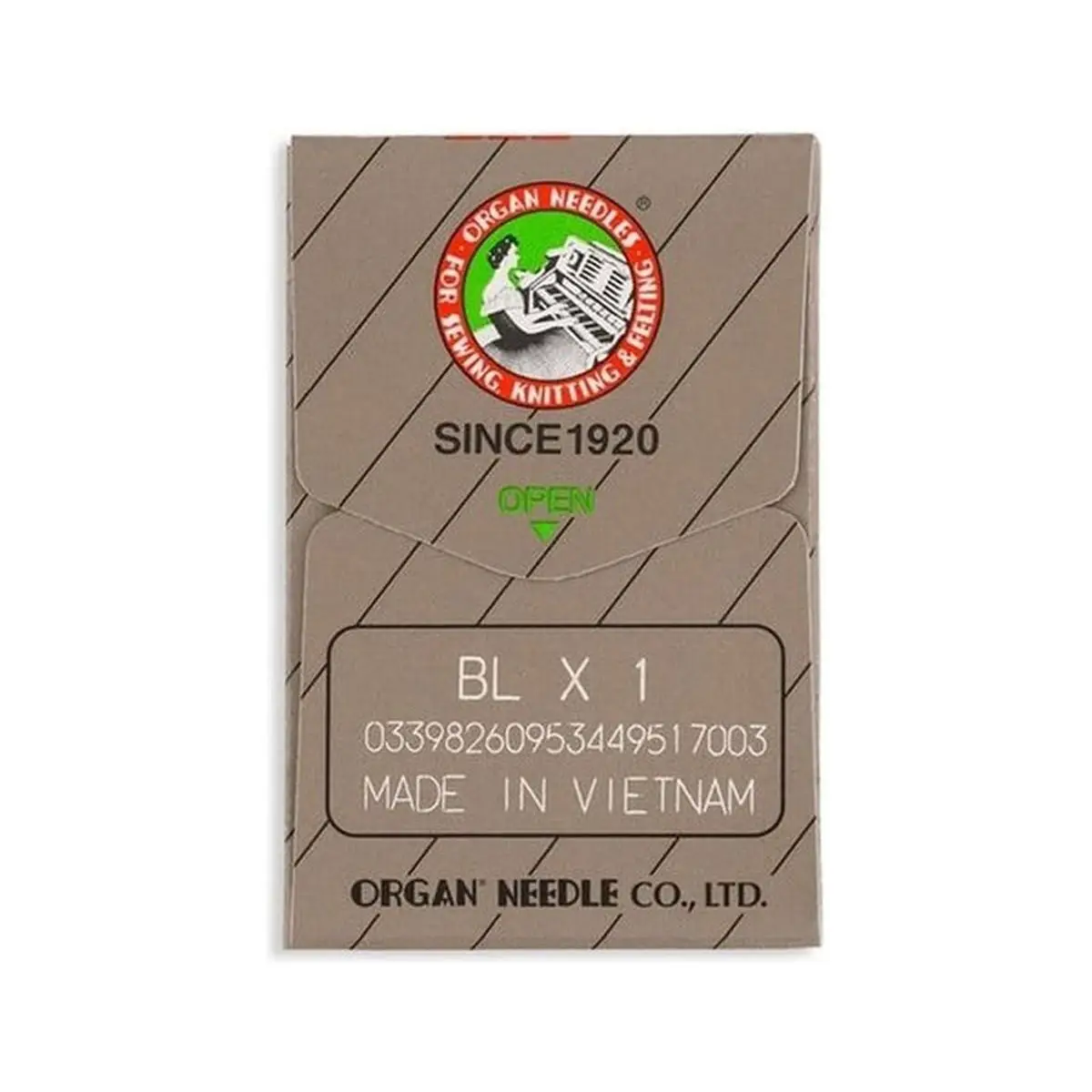 Organ Brand Industrial Machine Needles - System: BLx1 - 10/Pack