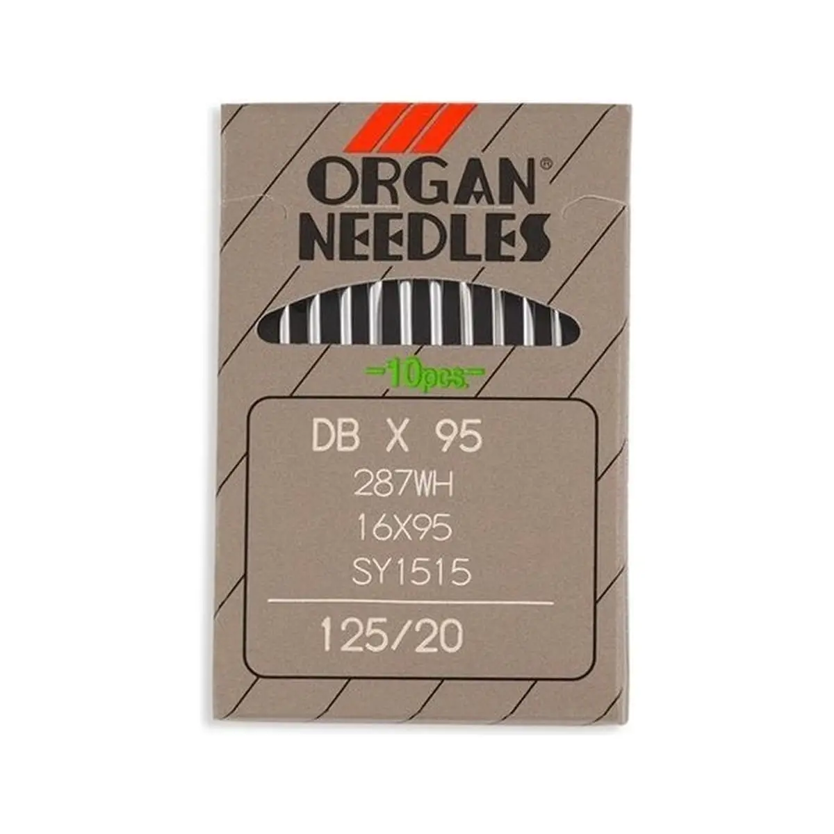 Organ Regular Point Industrial Machine Needles - DBx95 16x95 287WH SY1515 - 10/Pack