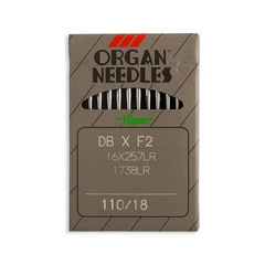 Organ Brand Industrial Machine Needles - System: DBxF2, 16x257LR, 1738LR - 10/Pack