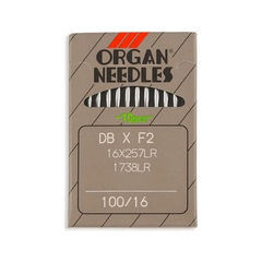 Organ Brand Industrial Machine Needles - System: DBxF2, 16x257LR, 1738LR - 10/Pack