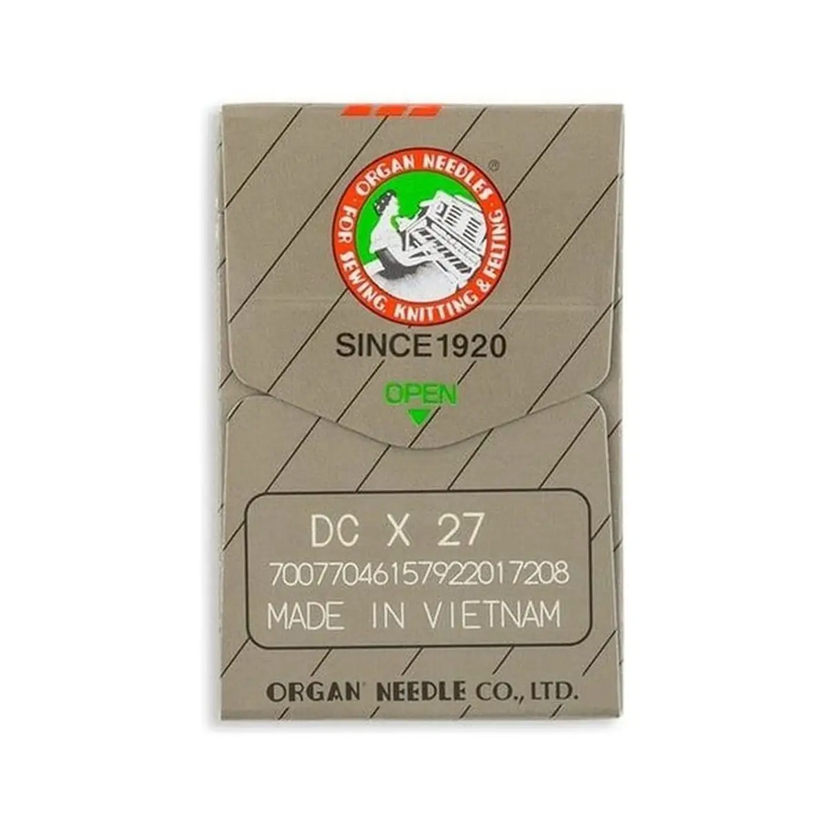 Organ Brand Industrial Machine Needles - System: DCx27, B27