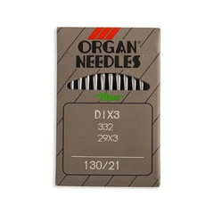 Organ Brand Industrial Machine Needles - System: DIx3, 332, 29x3 - 10/Pack