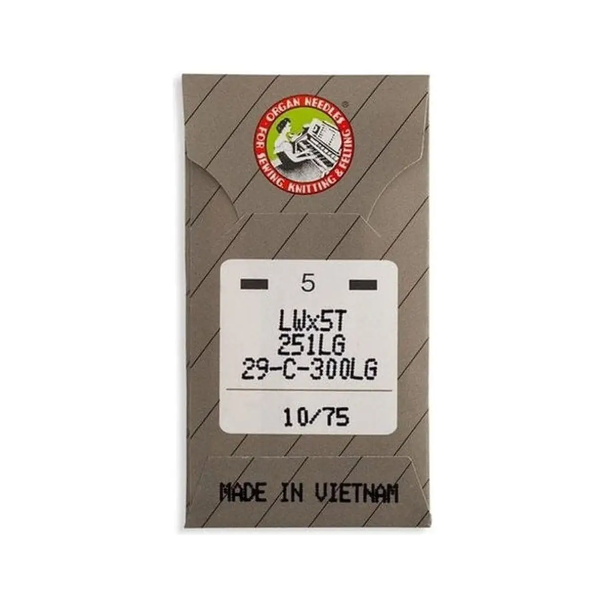 Organ Brand Industrial Machine Needles - System: LWx5T, 251LG Long