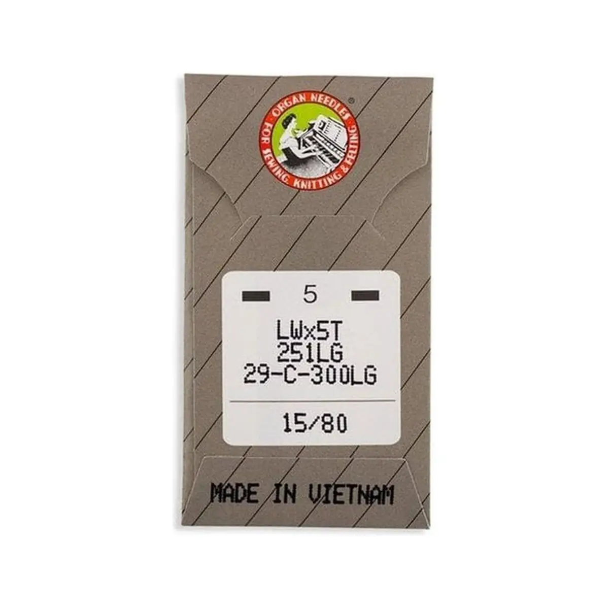 Organ Brand Industrial Machine Needles - System: LWx5T, 251LG Long