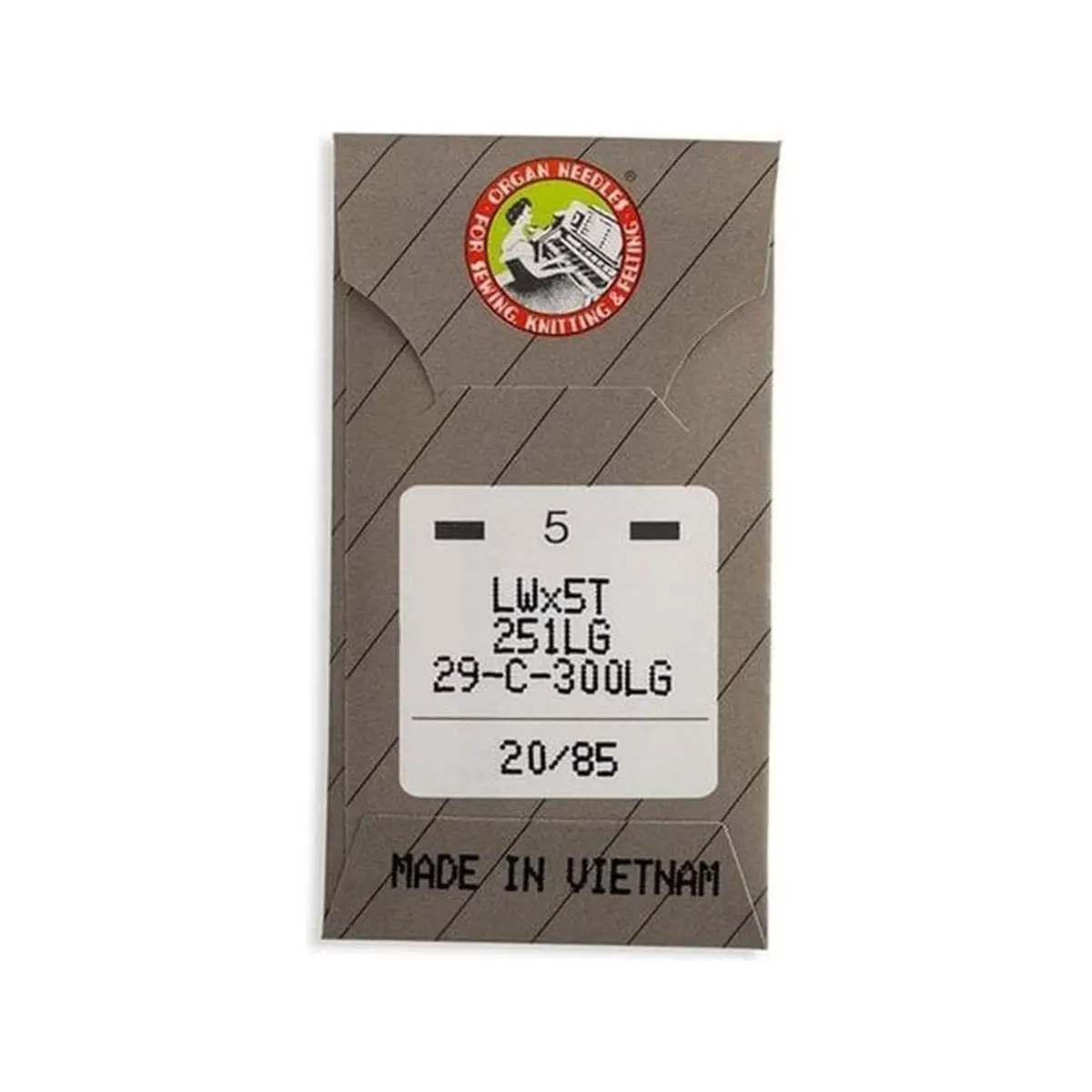 Organ Brand Industrial Machine Needles - System: LWx5T, 251LG Long