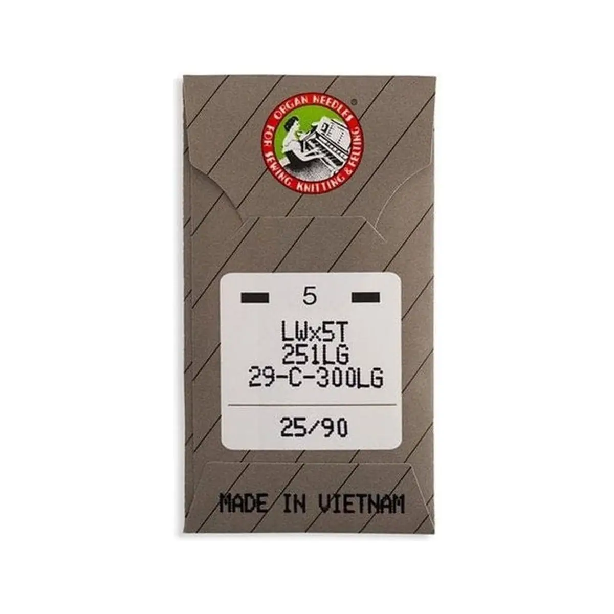 Organ Brand Industrial Machine Needles - System: LWx5T, 251LG Long