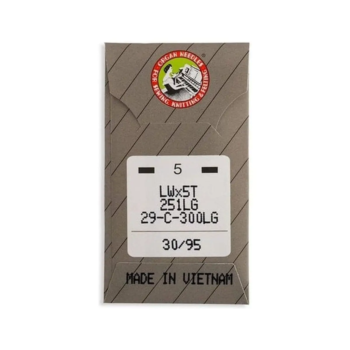 Organ Brand Industrial Machine Needles - System: LWx5T, 251LG Long