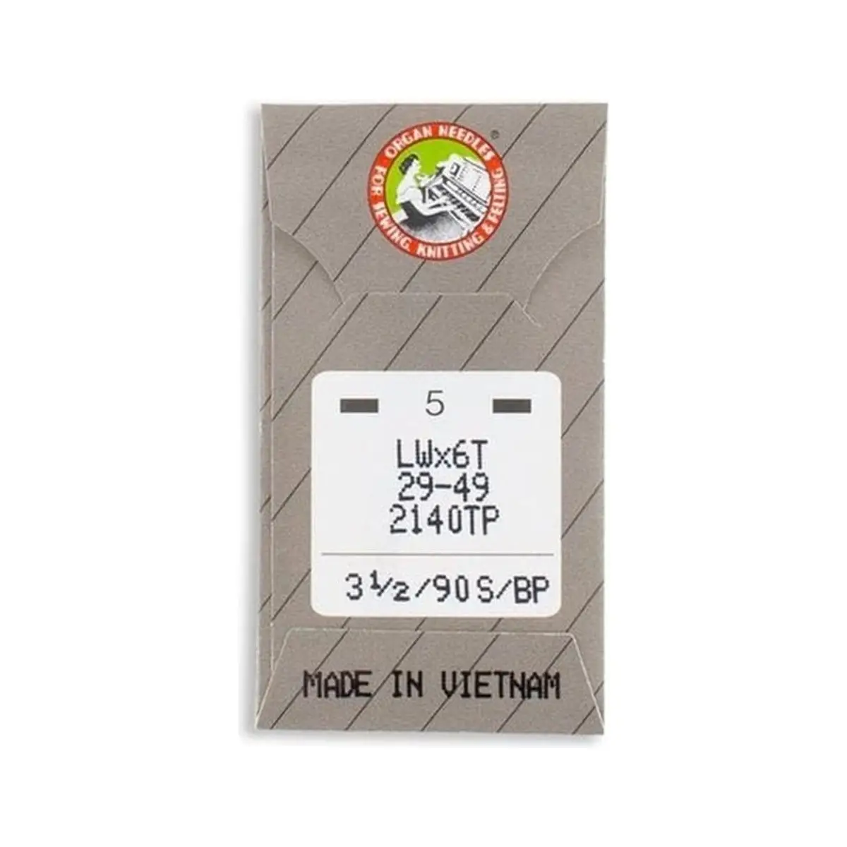 Organ Brand Industrial Machine Needles - System: LWx6T, 29-49