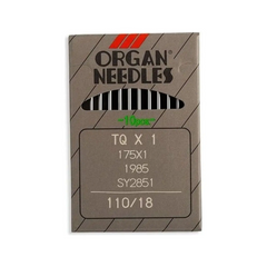 Organ Brand Industrial Machine Needles - System: Qx1, 175x1, 1985, SY2851, 175x1FS, CDx471 - 10/Pack