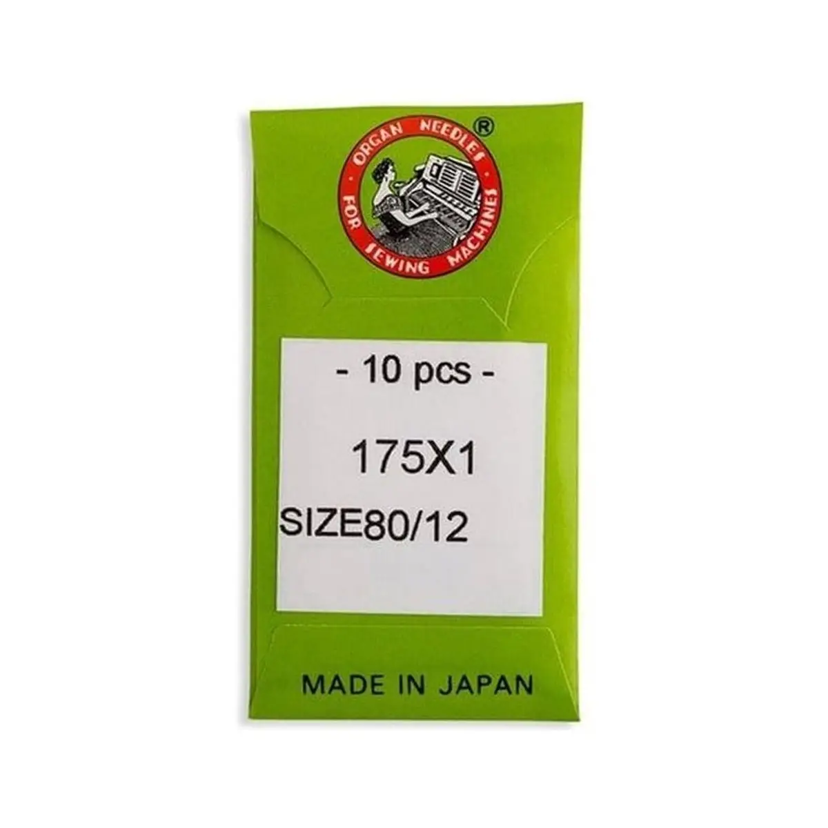 Organ Brand Industrial Machine Needles - System: Qx1, 175x1, 1985, SY2851, 175x1FS, CDx471 - 10/Pack