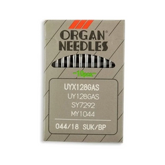 Organ Brand Industrial Machine Needles - System: UYx128GAS, UY128GAS, SY7292, MY1044 - 10/Pack