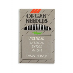 Organ Brand Industrial Machine Needles - System: UYx128GAS, UY128GAS, SY7292, MY1044 - 10/Pack